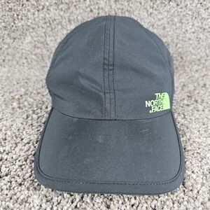 North Face Hat Cap Strapback Breakaway YOUTH Gray Logo Spellout Camp Hike